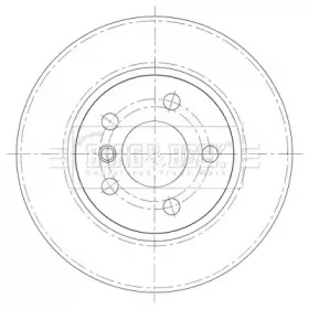 BORG & BECK bbd5425 -  Тормозной диск